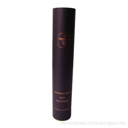 Wine Box Tube, Made of Leatherette Paper, Customized Logos and Sizes Accepted
